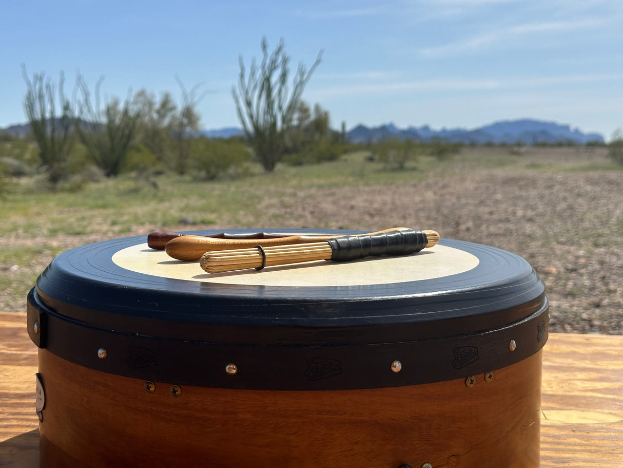 The Ultimate Rosewood 16" Deep-Rim Tuneable Bodhrán Set